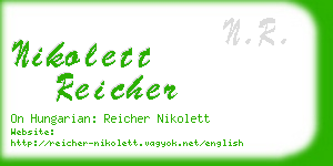 nikolett reicher business card